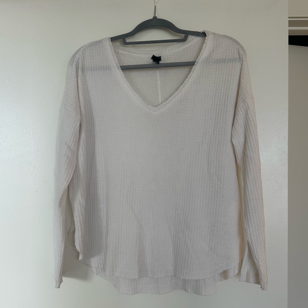 XS white long sweater from target